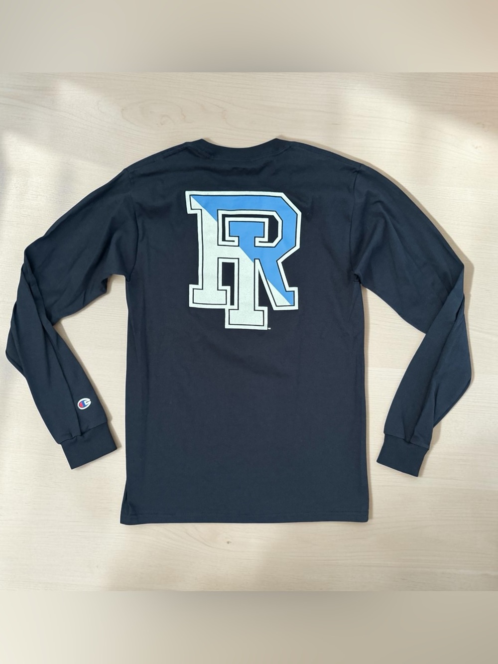 NWT Champion University of Rhode Island URI Rams Long Sleeve Shirt Navy Men S